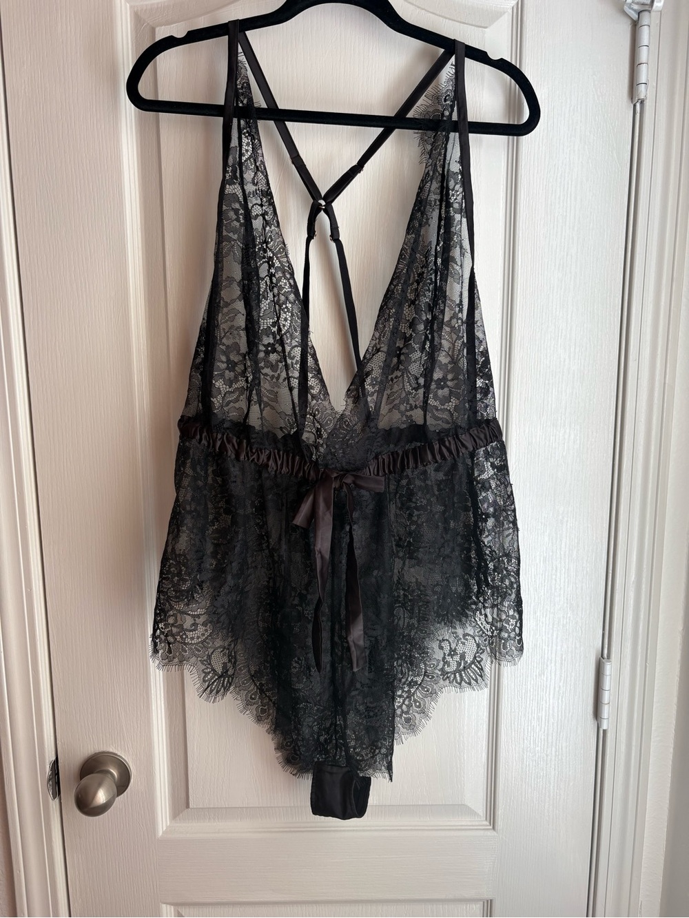 Frederick’s of Hollywood black lace teddy lingerie bodysuit. Plus size. XXL 20